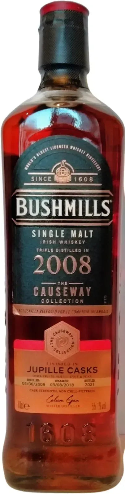 Bushmills Causeway 2008 Jupille Casks Irish Whiskey 700ml-Spirits-Bushmills-[afterpay_alcohol_delivery]-[buy_spirits_online]-[buy_wine_online]-Barrel & Batch