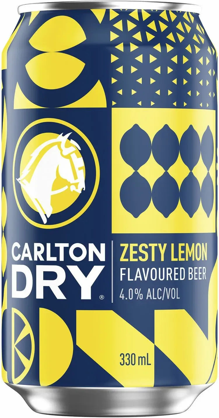 Carlton Dry Lemon 330ml-Beer-Carlton-[afterpay_alcohol_delivery]-[buy_spirits_online]-[buy_wine_online]-Barrel & Batch