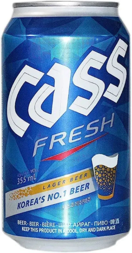 Cass Fresh Lager 355ml-Beer-Cass-[afterpay_alcohol_delivery]-[buy_spirits_online]-[buy_wine_online]-Barrel & Batch