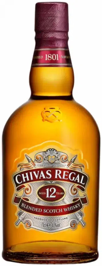 Chivas Regal 12 Year Old Blended Malt Scotch Whisky 1L-Spirits-Chivas Regal-[afterpay_alcohol_delivery]-[buy_spirits_online]-[buy_wine_online]-Barrel & Batch