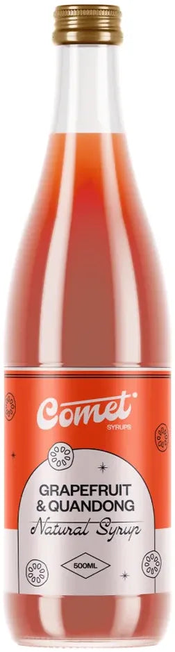 Comet Grapefruit & Quandong Syrup 500ml-Non-Alcoholic-Comet-[afterpay_alcohol_delivery]-[buy_spirits_online]-[buy_wine_online]-Barrel & Batch