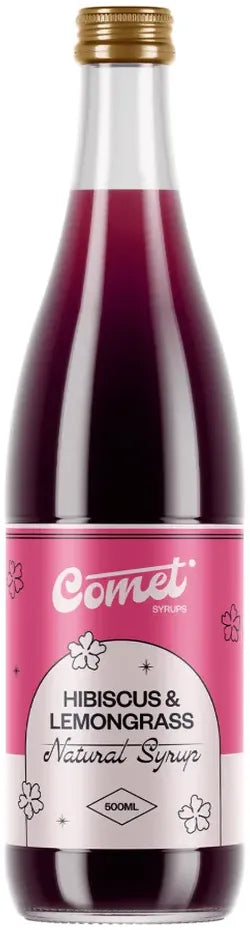 Comet Hibiscus & Lemongrass Syrup 500ml-Non-Alcoholic-Comet-[afterpay_alcohol_delivery]-[buy_spirits_online]-[buy_wine_online]-Barrel & Batch