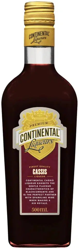 Continental Cassis Liqueurs 500ml-Spirits-Continental-[afterpay_alcohol_delivery]-[buy_spirits_online]-[buy_wine_online]-Barrel & Batch