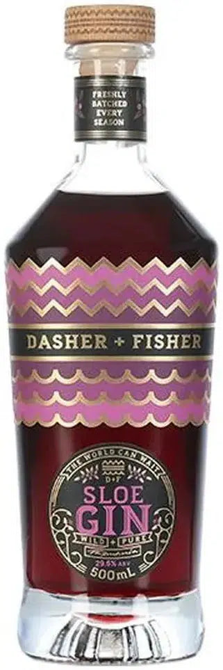 Dasher + Fisher 2018 Sloe Gin 500ml-Spirits-Dasher + Fisher-[afterpay_alcohol_delivery]-[buy_spirits_online]-[buy_wine_online]-Barrel & Batch