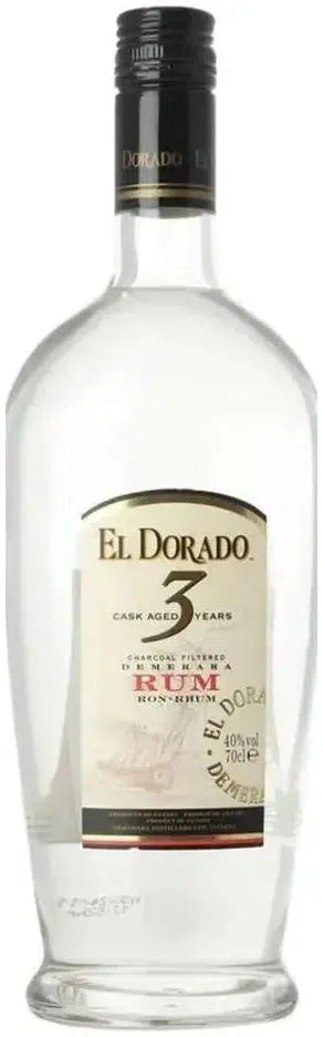 El Dorado 3 Year Old White Rum 700ml-Spirits-El Dorado-[afterpay_alcohol_delivery]-[buy_spirits_online]-[buy_wine_online]-Barrel & Batch