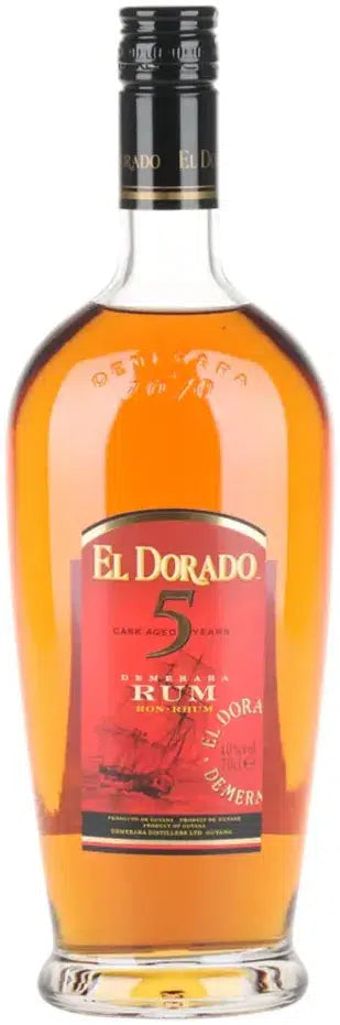 El Dorado 5 Year Old Rum 700ml-Spirits-El Dorado-[afterpay_alcohol_delivery]-[buy_spirits_online]-[buy_wine_online]-Barrel & Batch