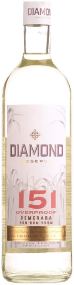 El Dorado Diamond Reserve 151 Overproof White Rum 750ml-Spirits-El Dorado-[afterpay_alcohol_delivery]-[buy_spirits_online]-[buy_wine_online]-Barrel & Batch