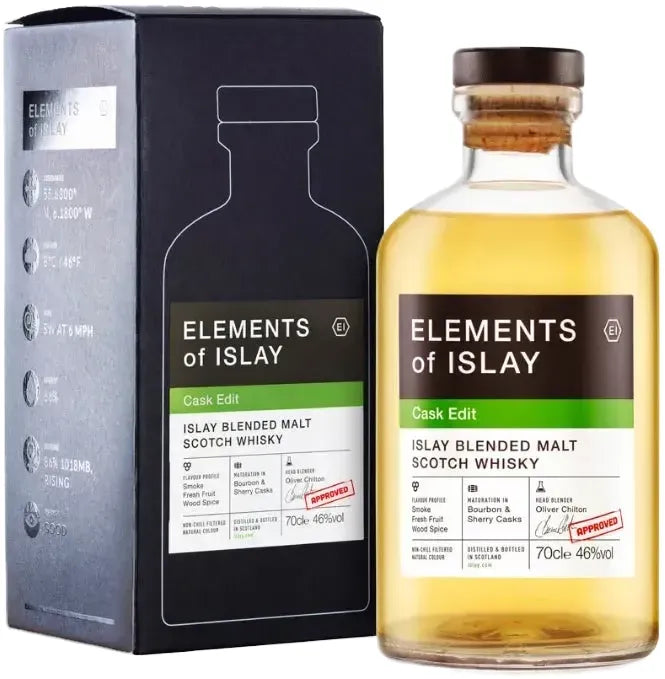 Elements Of Islay Cask Edit Blended Malt Scotch Whisky 700ml-Spirits-Elements Of Islay-[afterpay_alcohol_delivery]-[buy_spirits_online]-[buy_wine_online]-Barrel & Batch