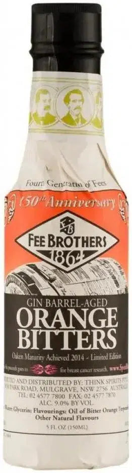 Fee Brothers Gin Aged Orange Bitters 150ml-Spirits-Fee Brothers-[afterpay_alcohol_delivery]-[buy_spirits_online]-[buy_wine_online]-Barrel & Batch