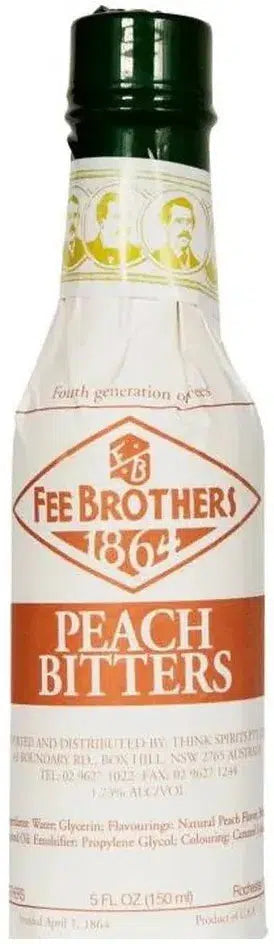 Fee Brothers Peach Bitters 150ml-Spirits-Fee Brothers-[afterpay_alcohol_delivery]-[buy_spirits_online]-[buy_wine_online]-Barrel & Batch