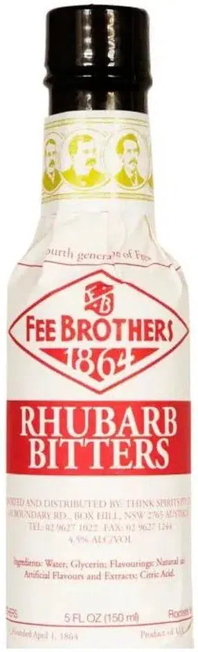 Fee Brothers Rhubarb Bitters 150ml-Spirits-Fee Brothers-[afterpay_alcohol_delivery]-[buy_spirits_online]-[buy_wine_online]-Barrel & Batch