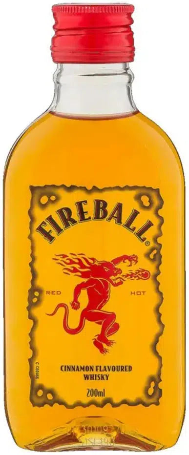 Fireball Cinnamon Whisky Liqueur 200ml-Spirits-Fireball-[afterpay_alcohol_delivery]-[buy_spirits_online]-[buy_wine_online]-Barrel & Batch