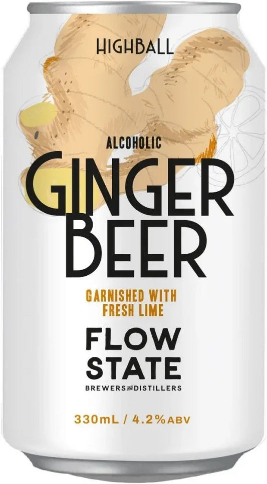 Flowstate Brewers and Distillers Highball Spicy Ginger Beer 330ml-Pre-Mixed Drinks-Flowstate Brewers and Distillers-[afterpay_alcohol_delivery]-[buy_spirits_online]-[buy_wine_online]-Barrel & Batch