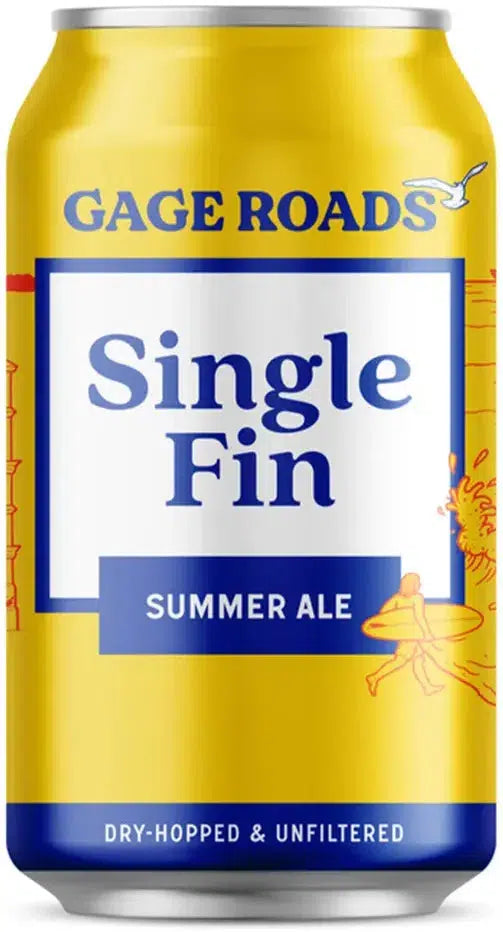 Gage Roads Single Fin Summer Ale Cans 330ml  Barrel & Batch - Barrel & Batch