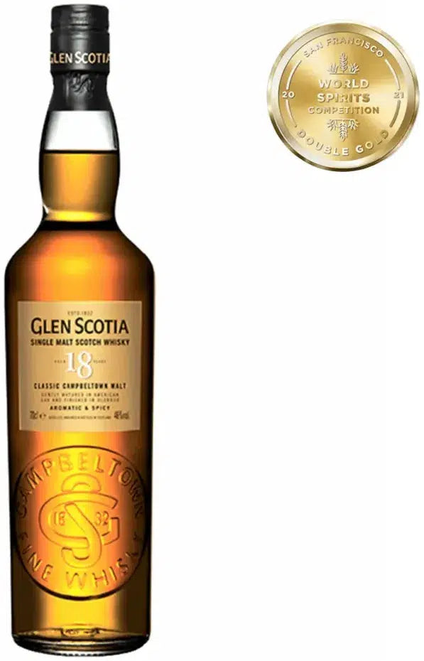 Glen Scotia 18 Year Old Single Malt Scotch Whisky 700ml-Spirits-Glen Scotia-[afterpay_alcohol_delivery]-[buy_spirits_online]-[buy_wine_online]-Barrel & Batch