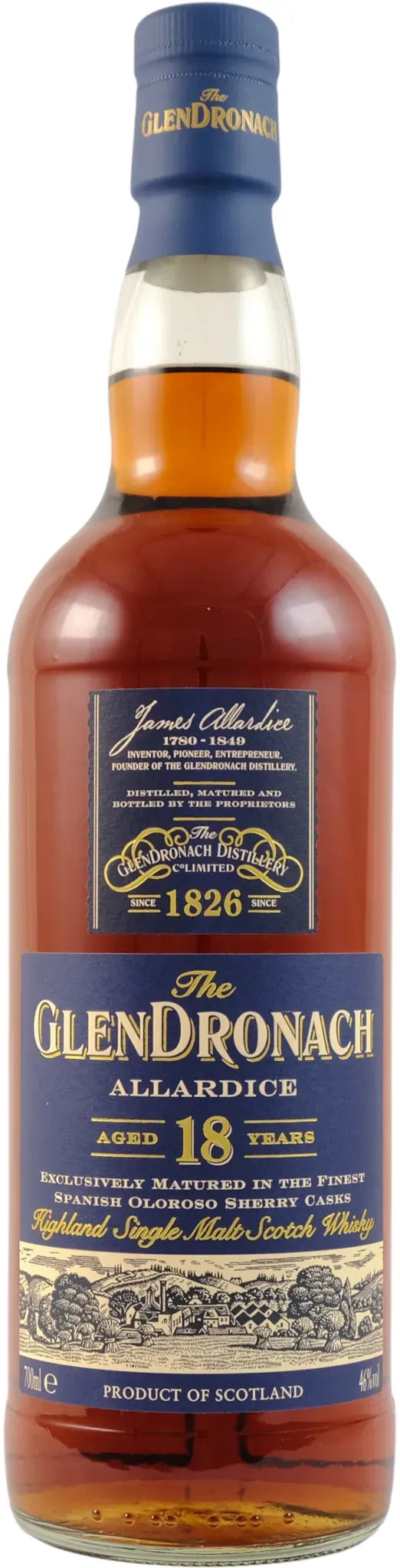 Glendronach 18 Year Old Allardice Oloroso Single Malt Scotch Whisky 700ml-Spirits-Glendronach-[afterpay_alcohol_delivery]-[buy_spirits_online]-[buy_wine_online]-Barrel & Batch