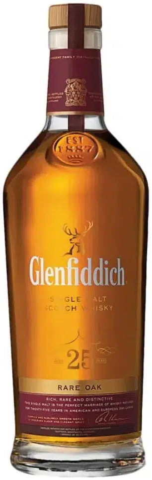 Glenfiddich 25 Year Old Rare Oak Malt Scotch Whisky 700ml-Spirits-Glenfiddich-[afterpay_alcohol_delivery]-[buy_spirits_online]-[buy_wine_online]-Barrel & Batch