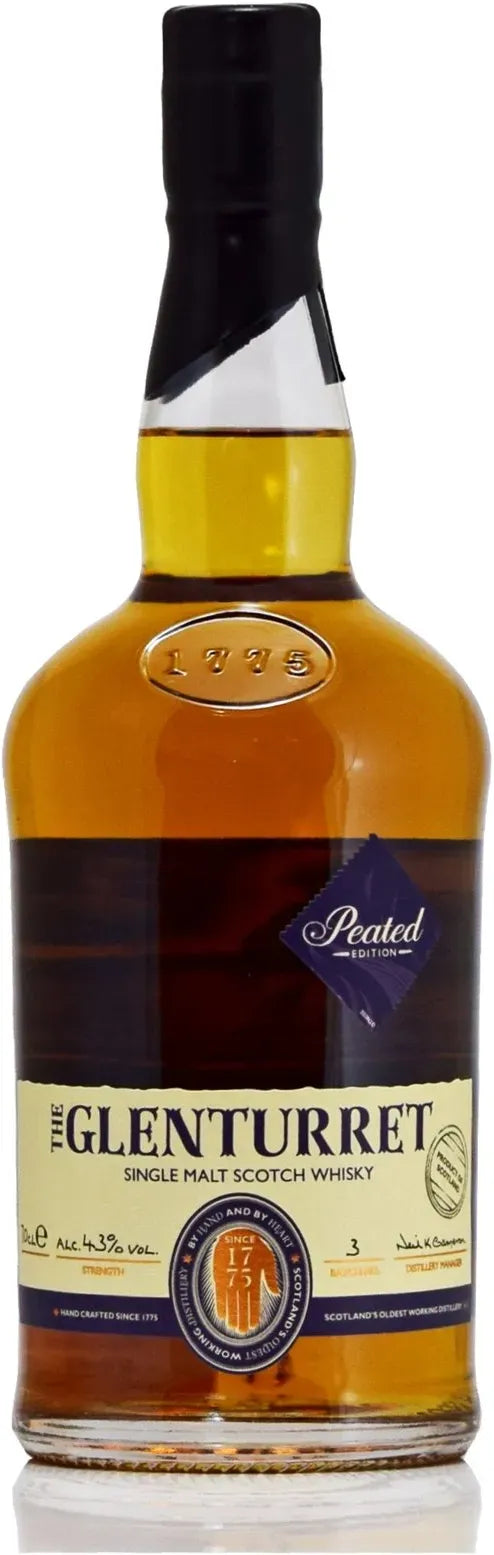 Glenturret Peated Single Malt Scotch Whisky 700ml-Spirits-Glenturret-[afterpay_alcohol_delivery]-[buy_spirits_online]-[buy_wine_online]-Barrel & Batch