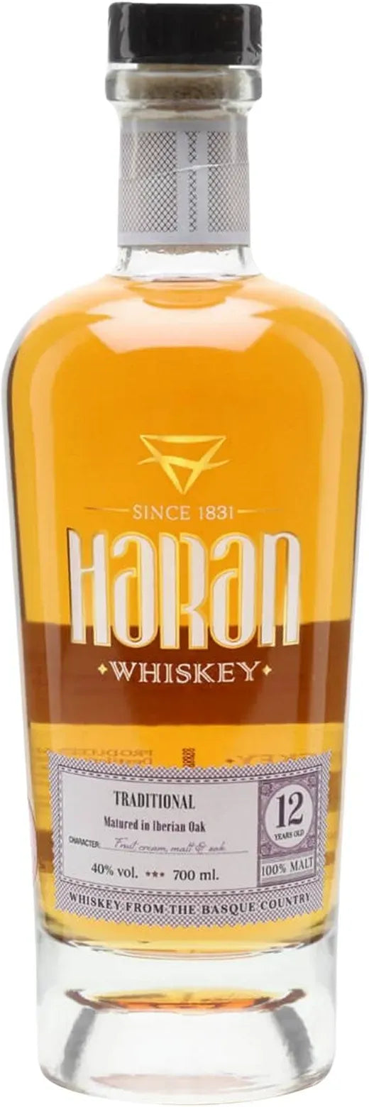 Haran 12 Year Iberian Oak Spanish Whiskey 700ml-Spirits-Haran-[afterpay_alcohol_delivery]-[buy_spirits_online]-[buy_wine_online]-Barrel & Batch