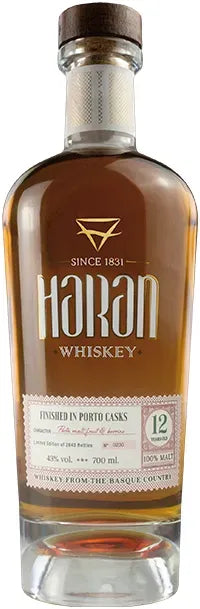 Haran 12 Year Porto Finish Spanish Whiskey 700ml-Spirits-Haran-[afterpay_alcohol_delivery]-[buy_spirits_online]-[buy_wine_online]-Barrel & Batch