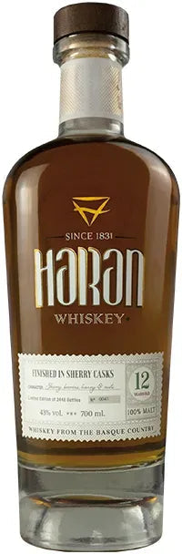 Haran 12 Year Sherry Finish Spanish Whiskey 700ml-Spirits-Haran-[afterpay_alcohol_delivery]-[buy_spirits_online]-[buy_wine_online]-Barrel & Batch