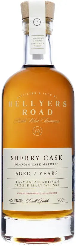 Hellyers Road 7 Year Old Sherry Cask Single Malt Whisky 700ml-Spirits-Hellyers Road Distillery-[afterpay_alcohol_delivery]-[buy_spirits_online]-[buy_wine_online]-Barrel & Batch