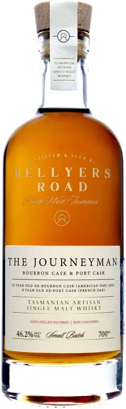 Hellyers Road Journeyman Single Malt Whisky 700ml-Spirits-Hellyers Road Distillery-[afterpay_alcohol_delivery]-[buy_spirits_online]-[buy_wine_online]-Barrel & Batch