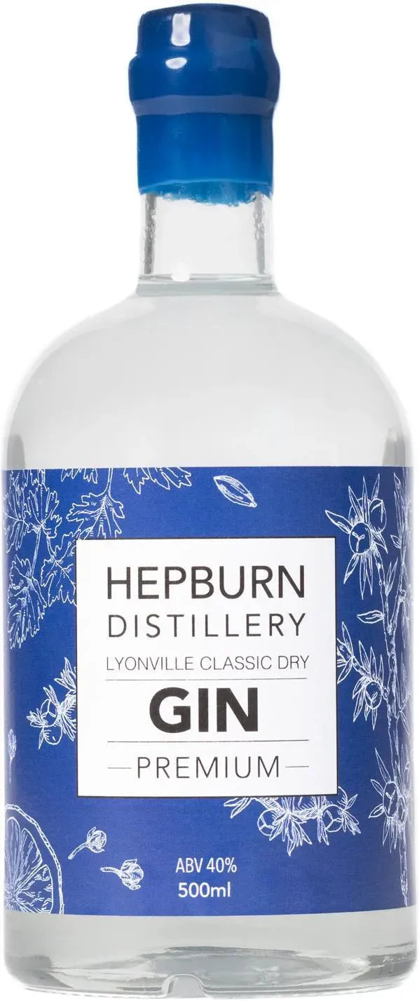 Hepburn Distillery Lyonville Classic Dry Gin 500ml-Spirits-Hepburn Distillery-[afterpay_alcohol_delivery]-[buy_spirits_online]-[buy_wine_online]-Barrel & Batch