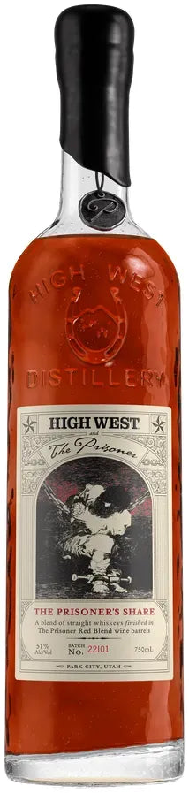 High West The Prisoner's Share Red Blend Wine Barrel Whiskey 750ml-Spirits-High West-[afterpay_alcohol_delivery]-[buy_spirits_online]-[buy_wine_online]-Barrel & Batch