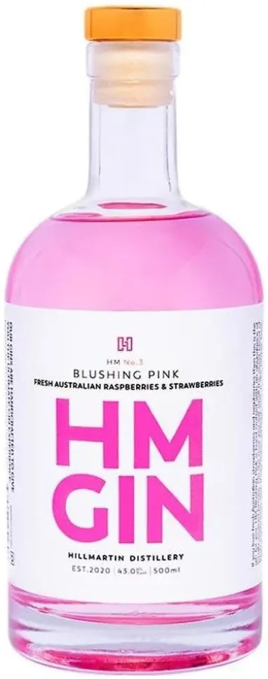 HM Gin Blushing Pink Gin 500ml-Spirits-HM Gin-[afterpay_alcohol_delivery]-[buy_spirits_online]-[buy_wine_online]-Barrel & Batch