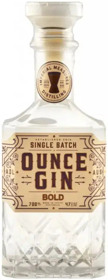 Imperial Measures Distilling Ounce Gin Bold 700ml-Spirits-Imperial Measures Distilling-[afterpay_alcohol_delivery]-[buy_spirits_online]-[buy_wine_online]-Barrel & Batch