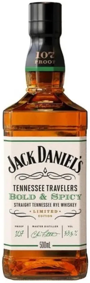 Jack Daniel's Tennessee Travelers Bold & Spicy Rye Whiskey 500ml-Spirits-Jack Daniel's-[afterpay_alcohol_delivery]-[buy_spirits_online]-[buy_wine_online]-Barrel & Batch