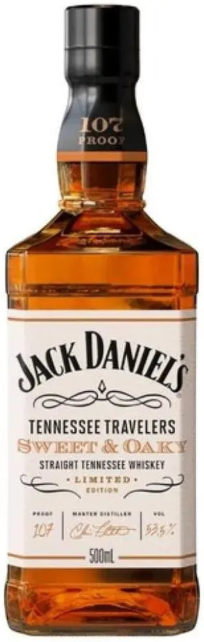 Jack Daniel's Tennessee Travelers Sweet & Oaky Whiskey 500ml-Spirits-Jack Daniel's-[afterpay_alcohol_delivery]-[buy_spirits_online]-[buy_wine_online]-Barrel & Batch