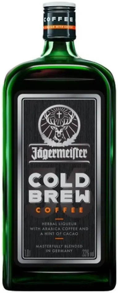 Jagermeister Cold Brew Coffee Liqueur 1L-Spirits-Jagermeister-[afterpay_alcohol_delivery]-[buy_spirits_online]-[buy_wine_online]-Barrel & Batch