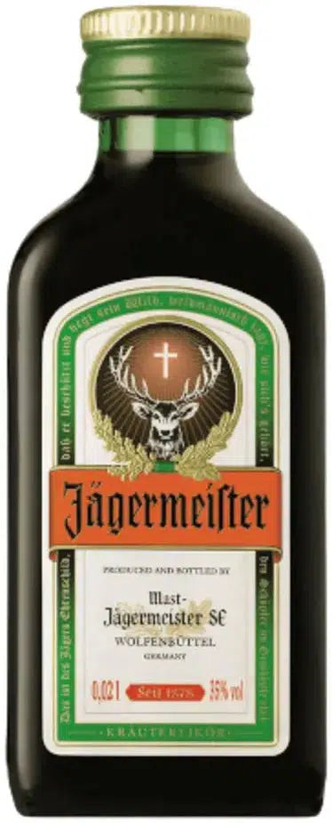 Jagermeister Herbal Liqueur Mini 20ml-Spirits-Jagermeister-[afterpay_alcohol_delivery]-[buy_spirits_online]-[buy_wine_online]-Barrel & Batch