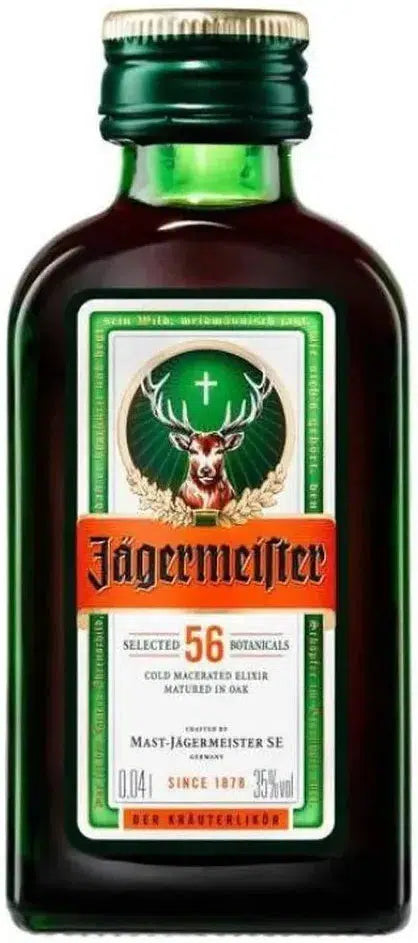 Jagermeister Herbal Liqueur Mini 40ml-Spirits-Jagermeister-[afterpay_alcohol_delivery]-[buy_spirits_online]-[buy_wine_online]-Barrel & Batch