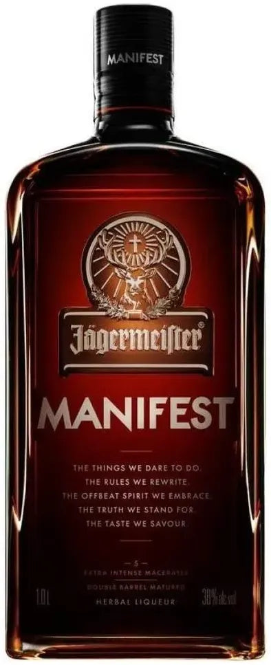 Jagermeister Manifest 1L-Spirits-Jagermeister-[afterpay_alcohol_delivery]-[buy_spirits_online]-[buy_wine_online]-Barrel & Batch