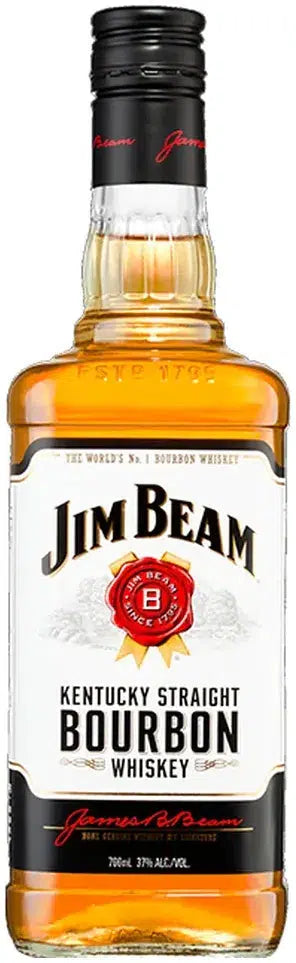 Jim Beam White Kentucky Straight Bourbon Whiskey 700ml-Spirits-Jim Beam-[afterpay_alcohol_delivery]-[buy_spirits_online]-[buy_wine_online]-Barrel & Batch