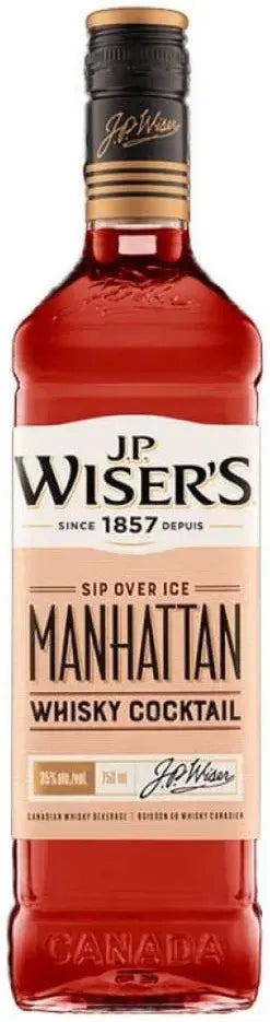 JP Wisers Manhattan Whisky Cocktail 750ml-Pre-Mixed Drinks-JP Wisers-[afterpay_alcohol_delivery]-[buy_spirits_online]-[buy_wine_online]-Barrel & Batch