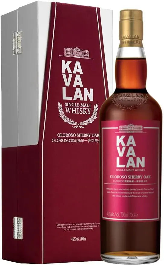 Kavalan Oloroso Sherry Oak Single Malt Whisky 700ml-Spirits-Kavalan-[afterpay_alcohol_delivery]-[buy_spirits_online]-[buy_wine_online]-Barrel & Batch