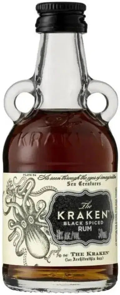 Kraken Black Spiced Rum Mini 50ml-Spirits-The Kraken-[afterpay_alcohol_delivery]-[buy_spirits_online]-[buy_wine_online]-Barrel & Batch