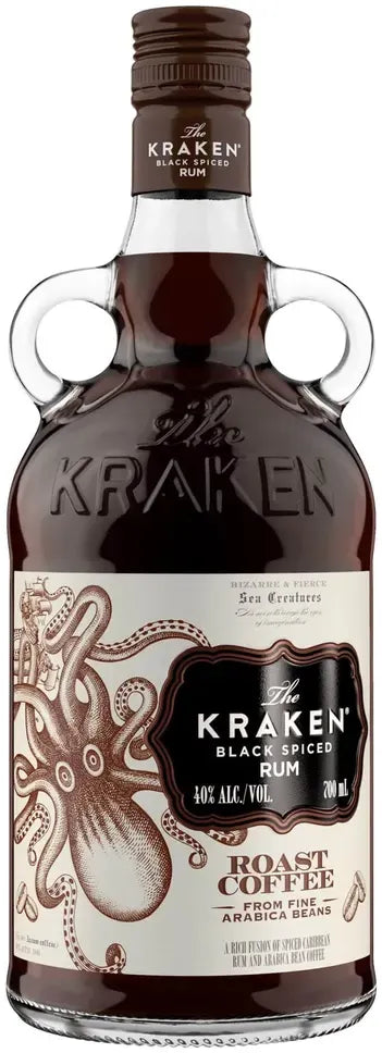 Kraken Roast Coffee Black Spiced Rum 700ml-Spirits-The Kraken-[afterpay_alcohol_delivery]-[buy_spirits_online]-[buy_wine_online]-Barrel & Batch