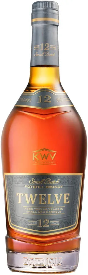 KWV 12 Year Old Potstill Brandy 750ml-Spirits-KWV-[afterpay_alcohol_delivery]-[buy_spirits_online]-[buy_wine_online]-Barrel & Batch