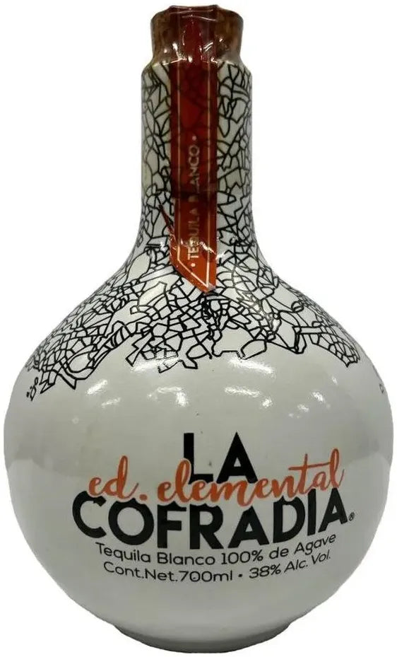 La Cofradia Ceramica Elemental Silver Tequila 700ml-Spirits-La Cofradia-[afterpay_alcohol_delivery]-[buy_spirits_online]-[buy_wine_online]-Barrel & Batch