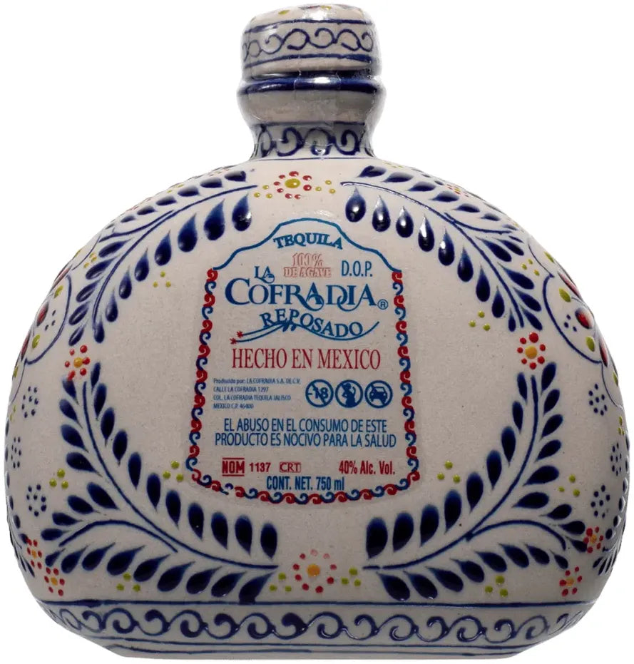 La Cofradia Talavera Azul Reposado Tequila 700ml-Spirits-La Cofradia-[afterpay_alcohol_delivery]-[buy_spirits_online]-[buy_wine_online]-Barrel & Batch