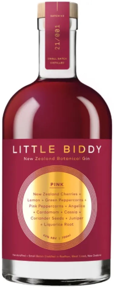 Little Biddy New Zealand Pink Gin 700ml-Spirits-Little Biddy-[afterpay_alcohol_delivery]-[buy_spirits_online]-[buy_wine_online]-Barrel & Batch