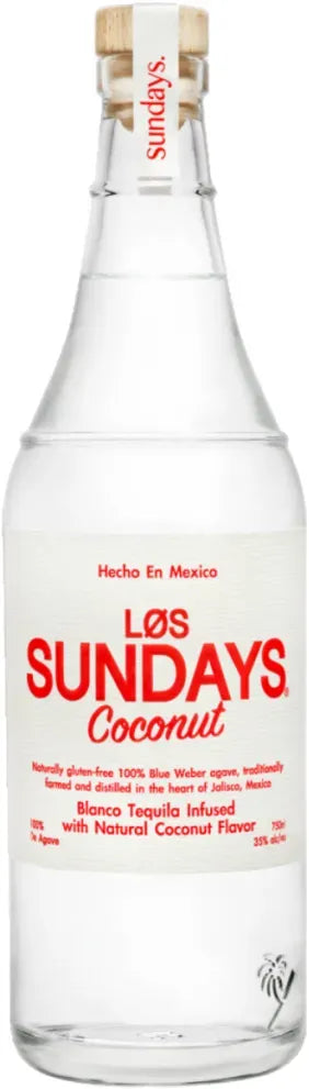 Los Sundays Coconut Tequila 700ml-Spirits-Los Sundays-[afterpay_alcohol_delivery]-[buy_spirits_online]-[buy_wine_online]-Barrel & Batch