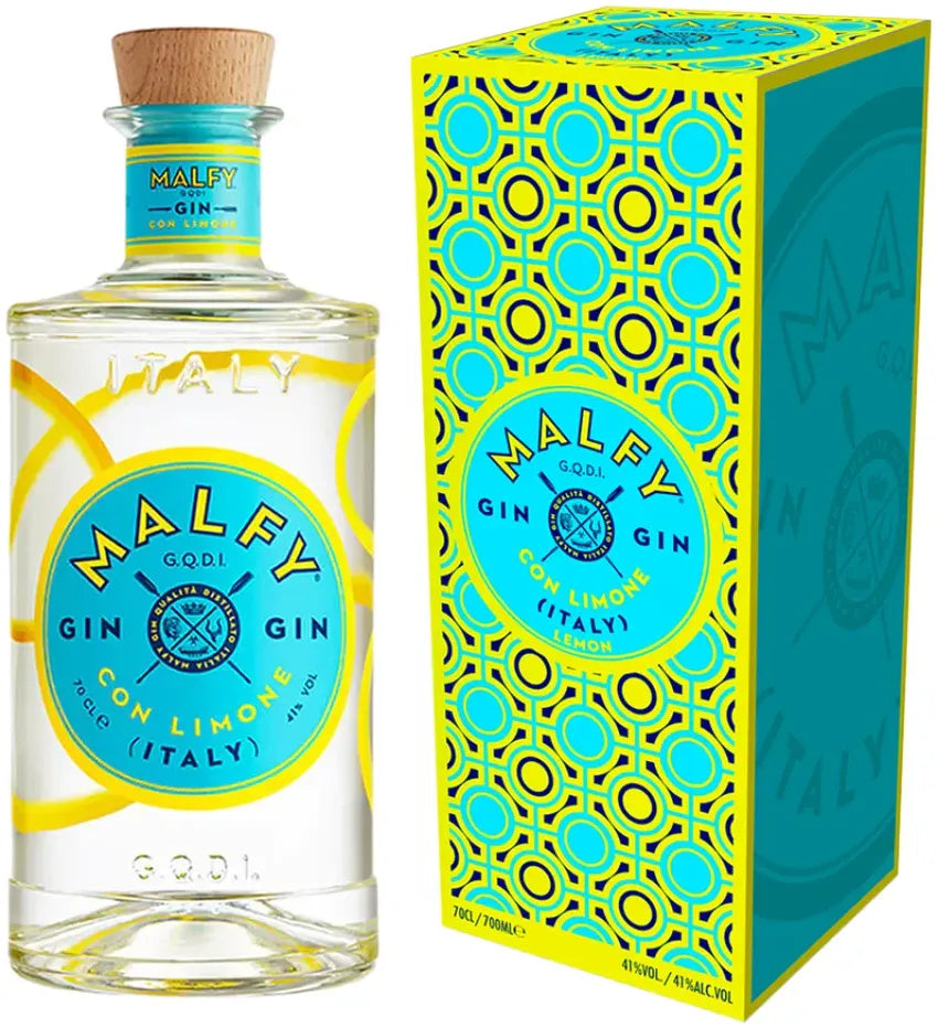 Malfy Gin Limone & Gift Box 700ml-Spirits-Malfy-[afterpay_alcohol_delivery]-[buy_spirits_online]-[buy_wine_online]-Barrel & Batch