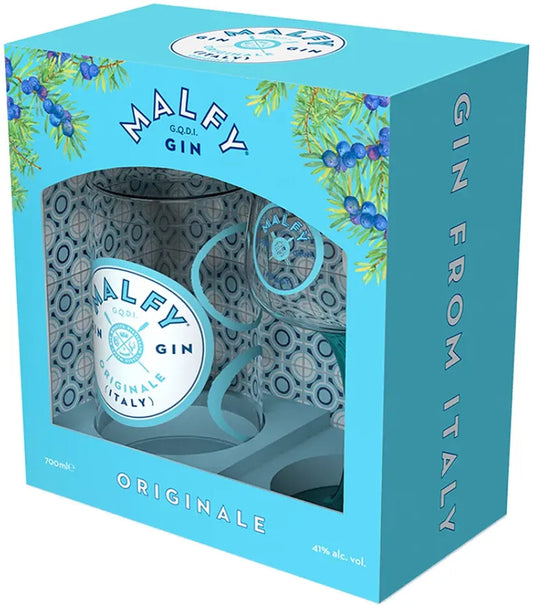 Malfy Gin Originale & Copa Glass Gift Pack 700ml-Spirits-Malfy-[afterpay_alcohol_delivery]-[buy_spirits_online]-[buy_wine_online]-Barrel & Batch