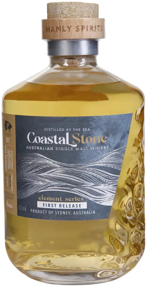 Manly Spirits Coastal Stone Bourbon Cask Whisky 500ml-Spirits-Manly Spirits Co. Distillery-[afterpay_alcohol_delivery]-[buy_spirits_online]-[buy_wine_online]-Barrel & Batch